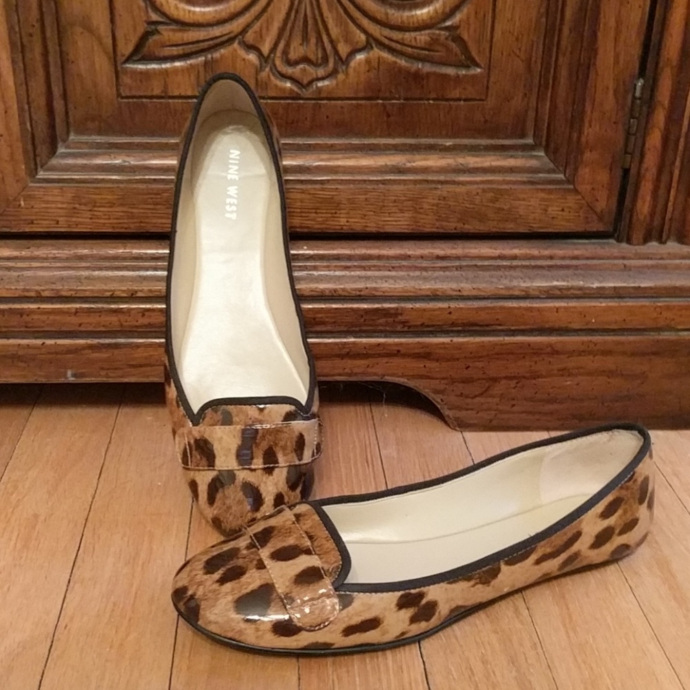 Leopard print flats from Nine West